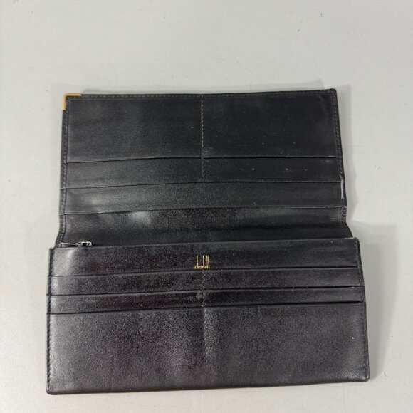 Authentic Dunhill Black Leahter Slim Long Wallet - Picture 8 of 14